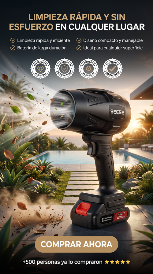 TurboSoplador PRO™ 1500W | Batería + Maletín GRATIS · Hero (principal)