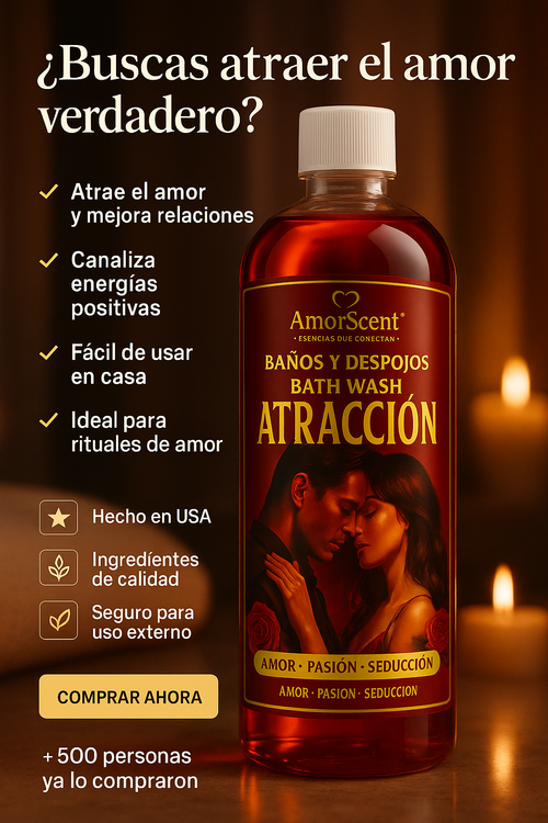 AMOR MAGNÉTICO® ❤️‍🔥BAÑO DE ATRACCIÓN Amor • Pasión • Seducción Baño & Despojo · Hero (principal)
